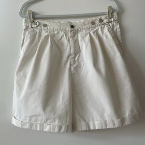 Telluride Clothing Co. White Bermuda Shorts with‎ Back Pocket, Size 14